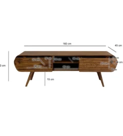 Stolik pod TV WOHNLING 160 cm drewno sheesham