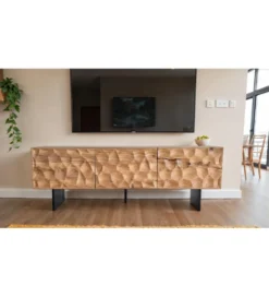 Stolik pod TV WOHNLING 160 cm drewno akacja