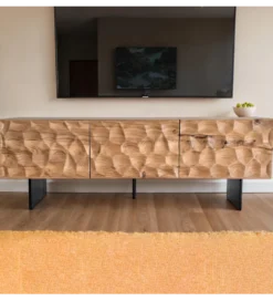Stolik pod TV WOHNLING 160 cm drewno akacja