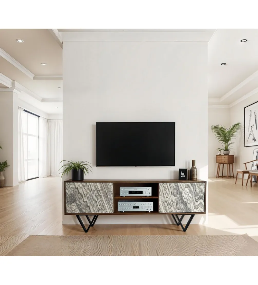 Stolik pod TV WOHNLING 150 cm drewno sheesham