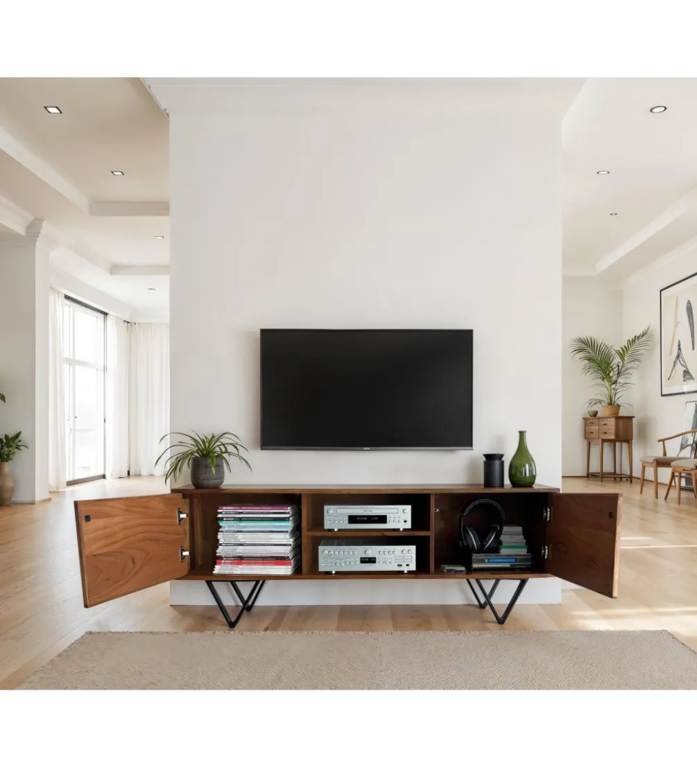Stolik pod TV WOHNLING 150 cm drewno sheesham