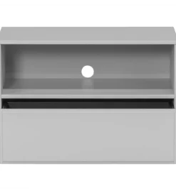 Stolik pod TV YISSA 70 cm półka otwarta szara