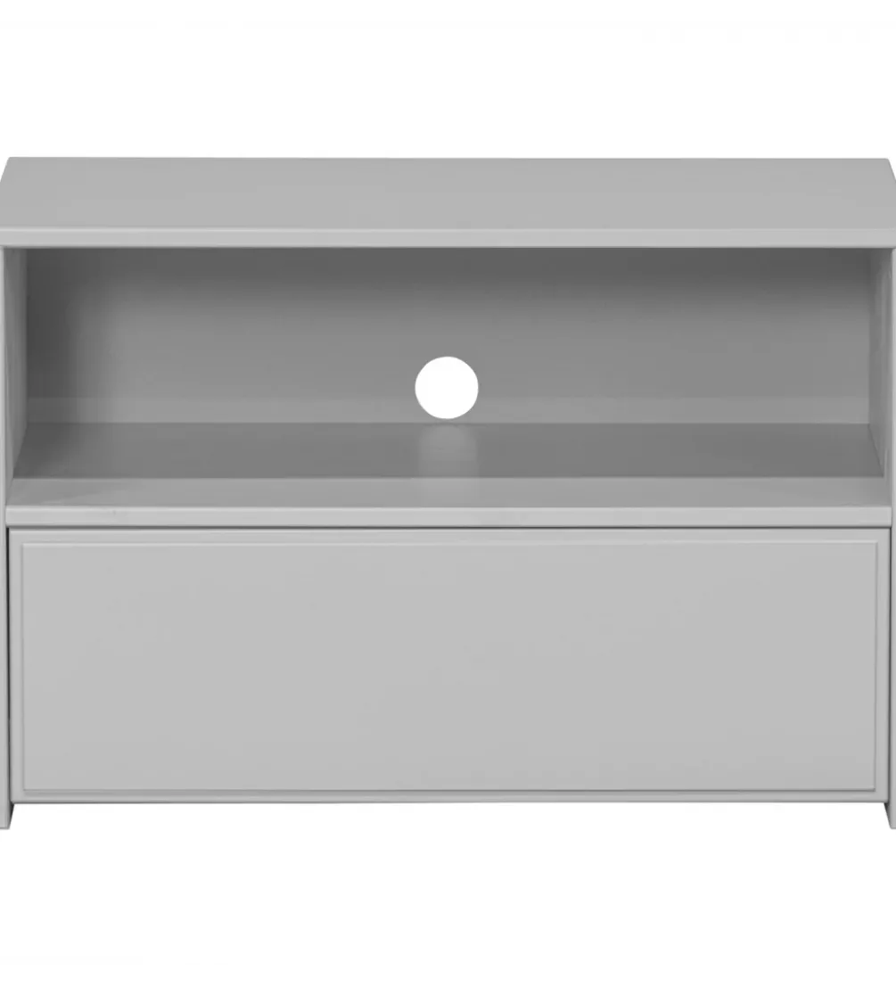 Stolik pod TV YISSA 70 cm półka otwarta szara