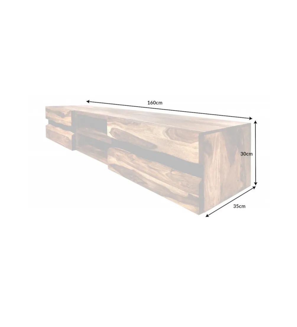 Stolik pod TV ZAMBEZI Amazonas 160 cm drewno sheesham
