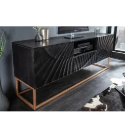 Stolik pod TV ZEUS Scorpion 160 cm drewno mango