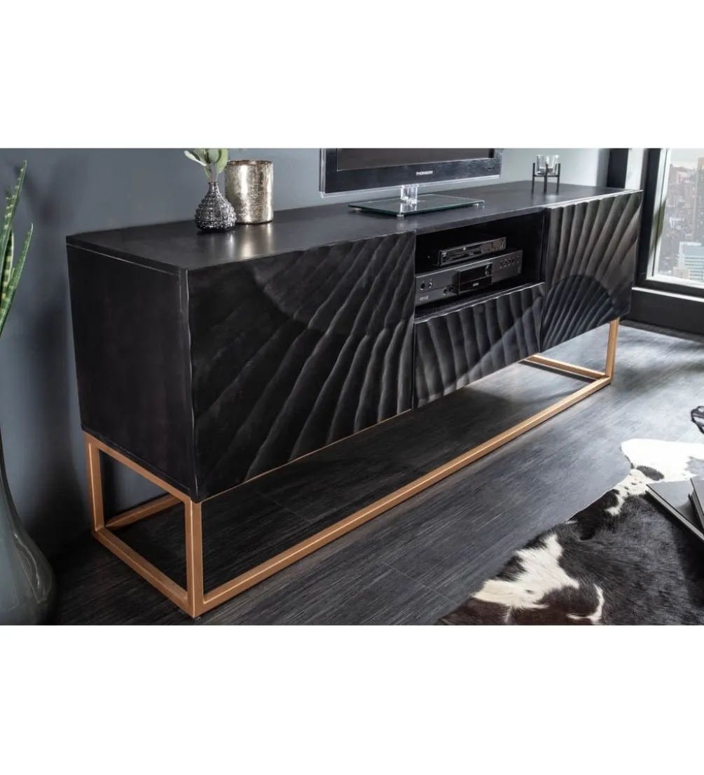 Stolik pod TV ZEUS Scorpion 160 cm drewno mango
