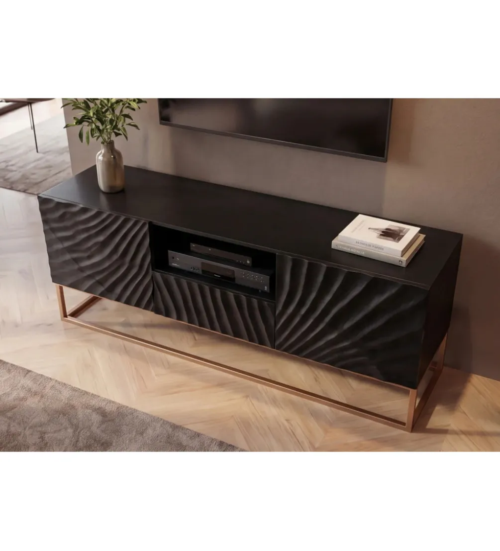 Stolik pod TV ZEUS Scorpion 160 cm drewno mango
