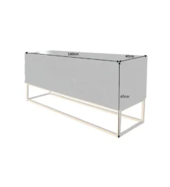 Stolik pod TV ZEUS Scorpion 160 cm drewno mango
