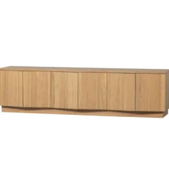 Stolik pod TV ZUMA 200 cm drewno dębu naturalna