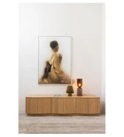 Stolik pod TV ZUMA 200 cm drewno dębu naturalna
