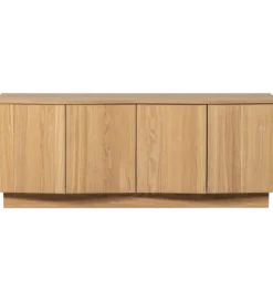 Stolik pod TV ZUMA 133 cm drewno dębu naturalna