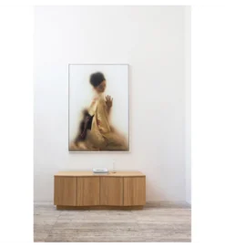Stolik pod TV ZUMA 133 cm drewno dębu naturalna