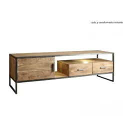 Stolik TV ARTAMA 175 cm drewno akacja