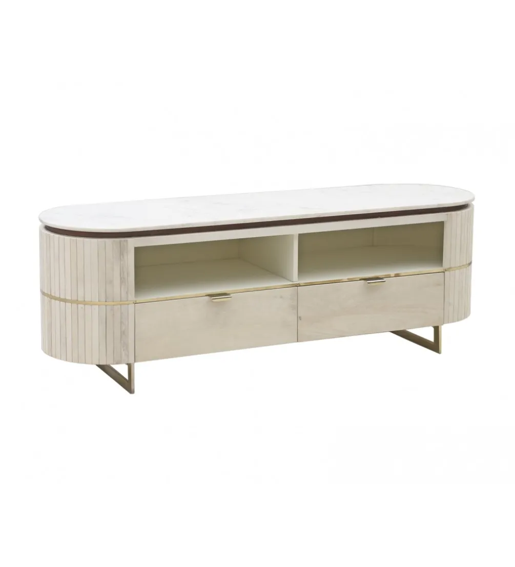 Stolik TV ATERIUM 145 cm drewno mango