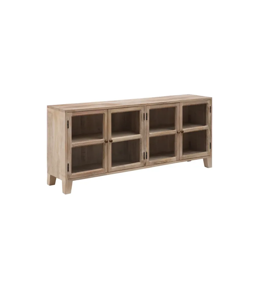 Stolik TV Witryna Iron Craft II160 cm drewno mango