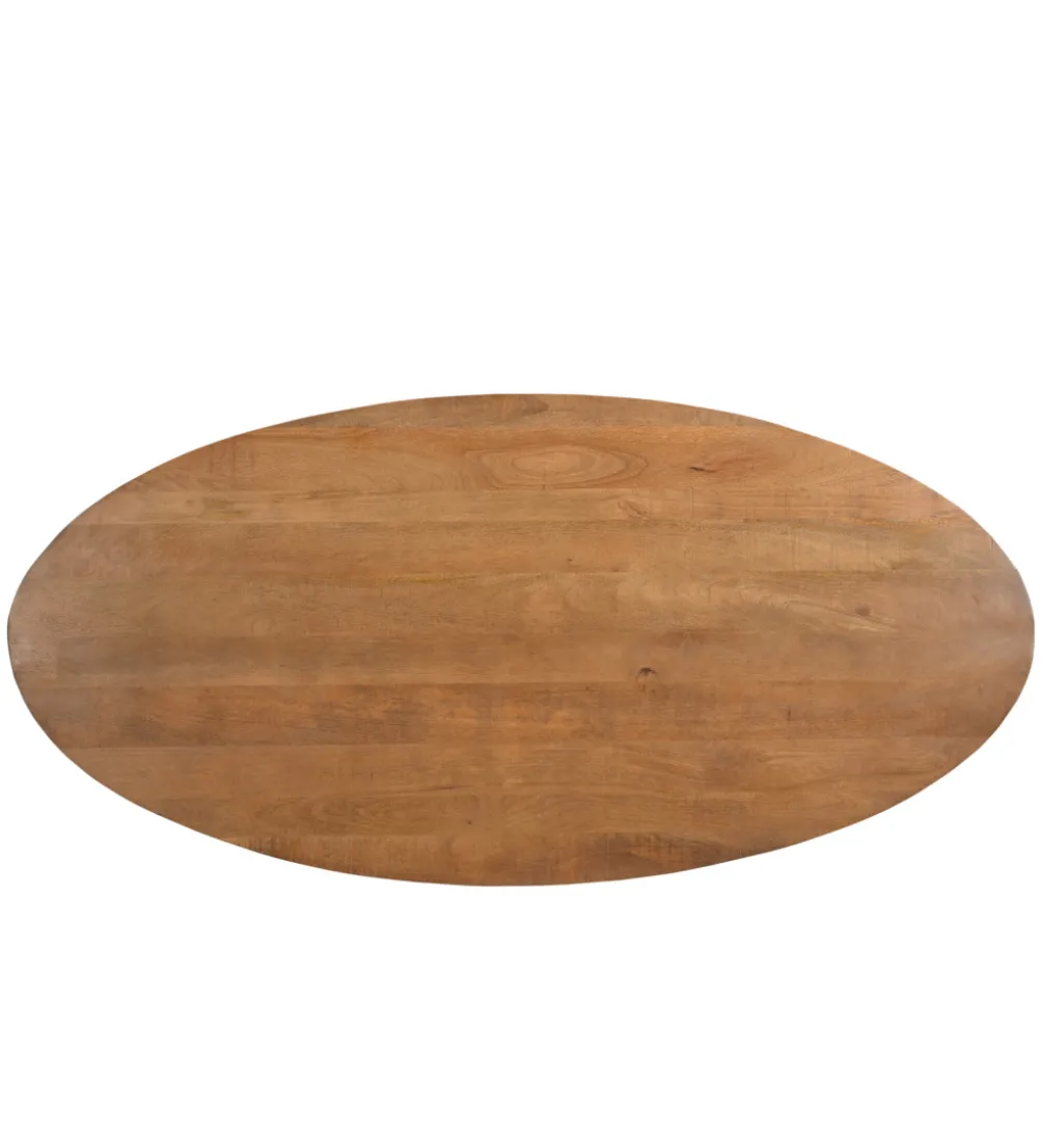 Stół owalny ROCKY 240 cm drewno mango