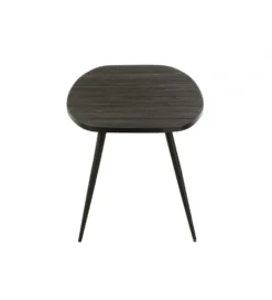 Stół owalny ZAMBIA 200 cm drewno teak czarny