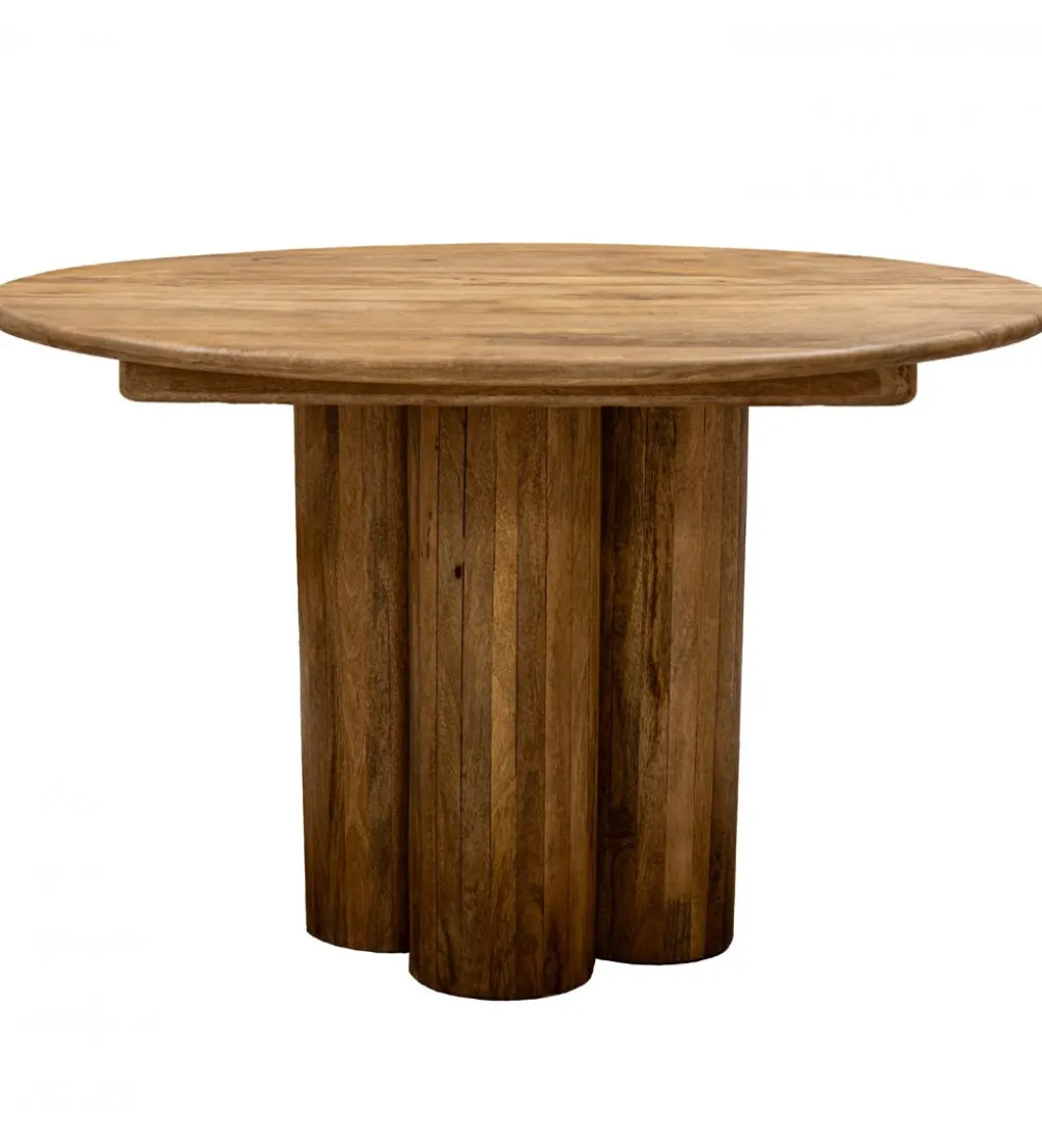Stół PETER 120 cm drewno mango naturalny