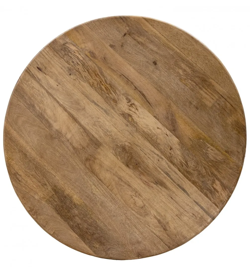 Stół PETER 120 cm drewno mango naturalny