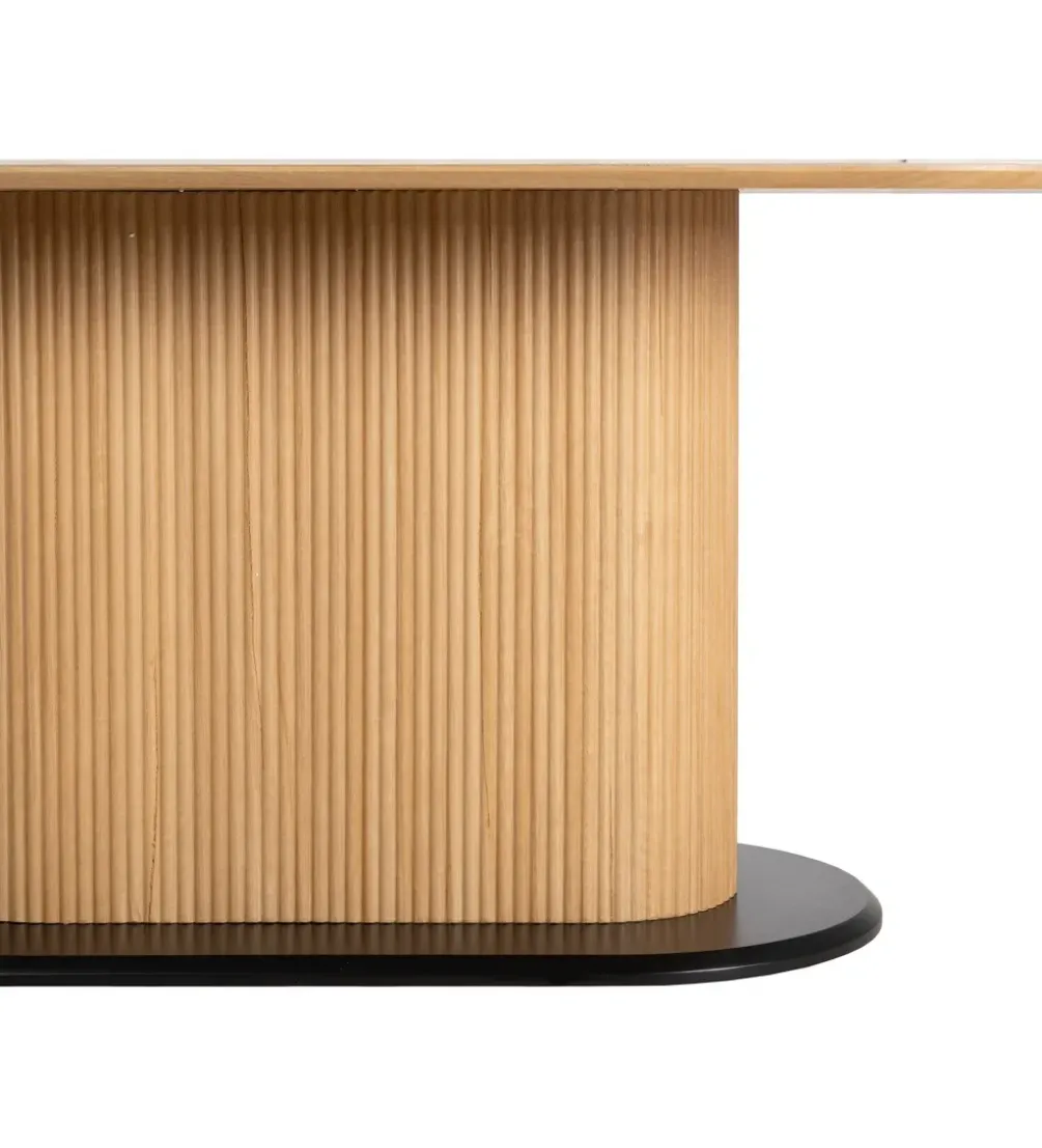 Stół QUFEK 180 cm naturalny blat ceramika