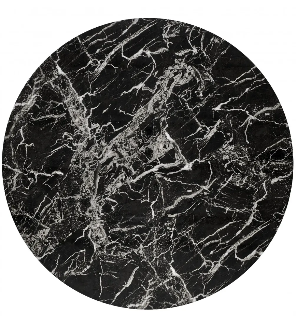 Stół RAYMOND II 100 cm w optyce czarnego marmuru
