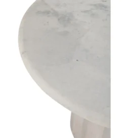 Stół ROUNDEGO 102 cm marmur biały