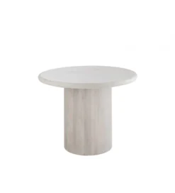 Stół ROUNDEGO 102 cm marmur biały