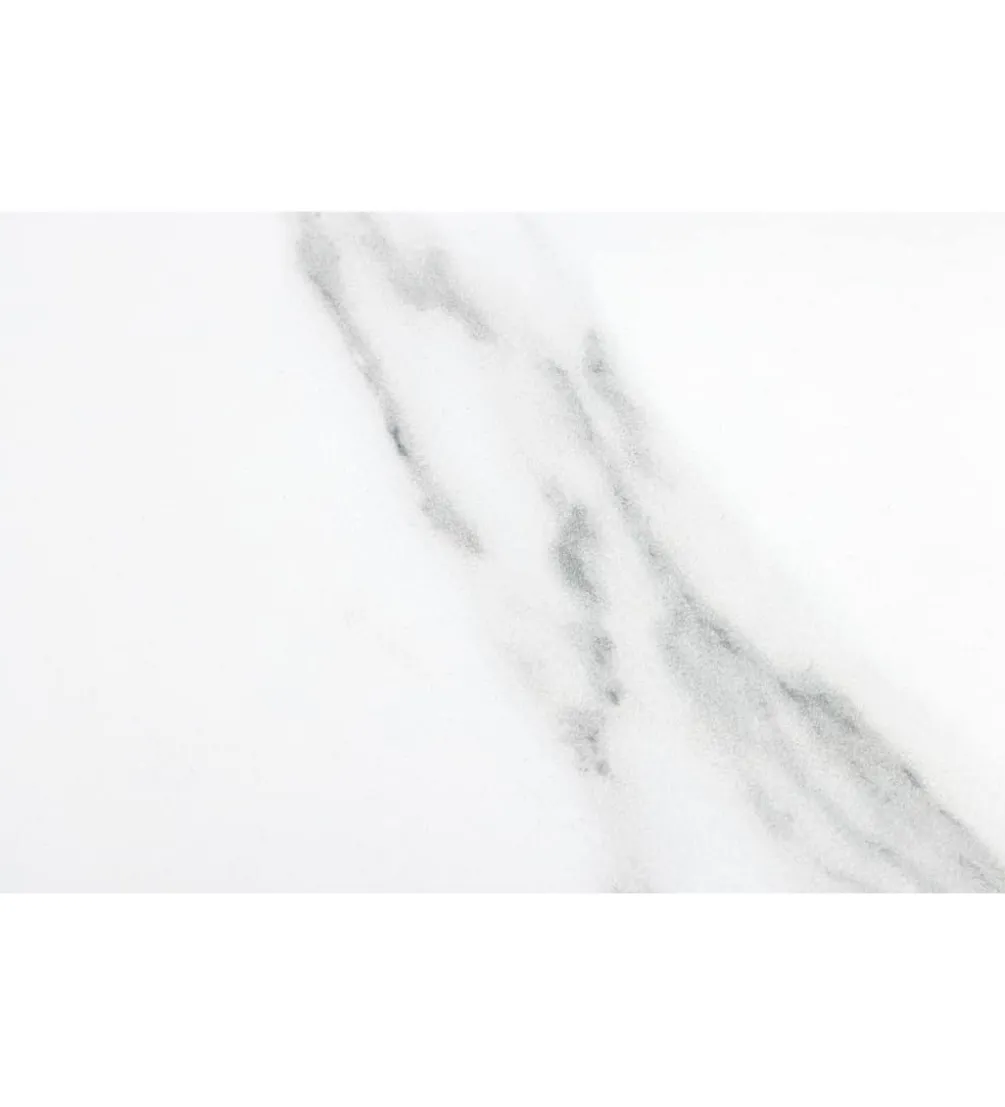 Stół rozkładany ARKANSAS 160 cm - 200 cm ceramika w optyce białego marmuru