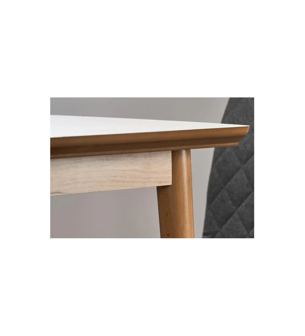 Stół rozkładany BARRET 90 cm - 190 cm biały