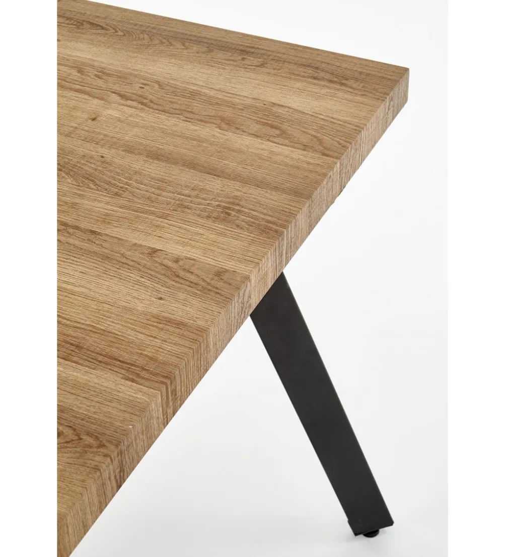 Stół rozkładany BERLIN 140 cm - 180 cm w kolorze orzecha miodowego