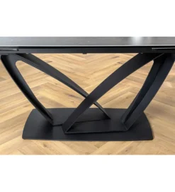 Stół rozkładany BLACKLIGHT 180 cm - 260 cm ceramika w optyce grafitowego marmuru
