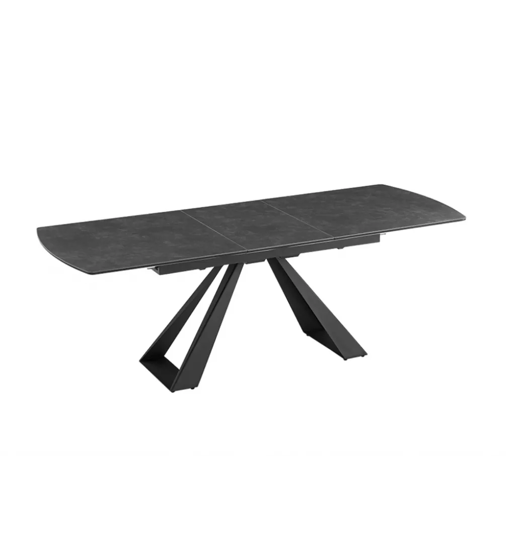 Stół rozkładany CONCORD 180 do 230 cm ceramika marmurowy grafitowy