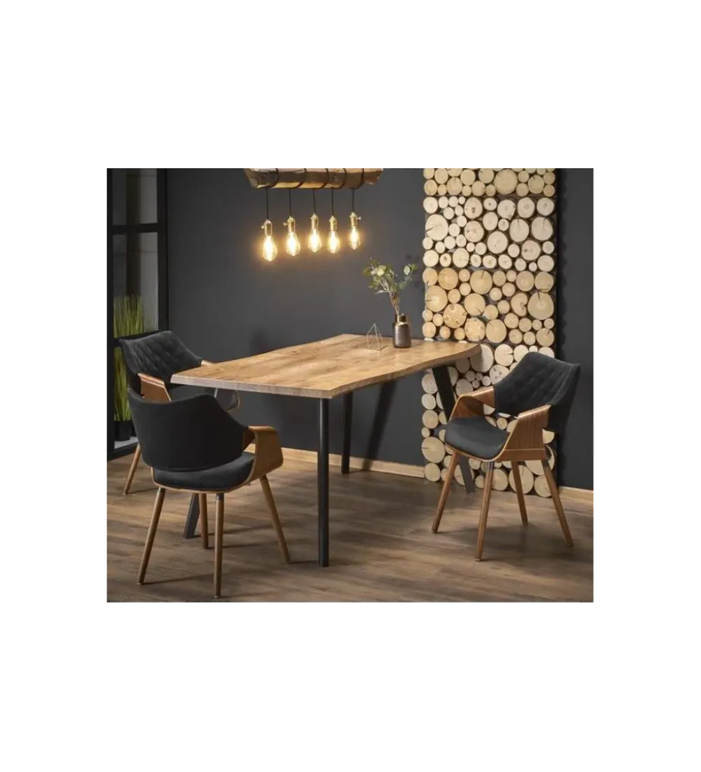 Stół rozkładany DICKSON 120 cm - 180 cm w optyce dąb naturalny