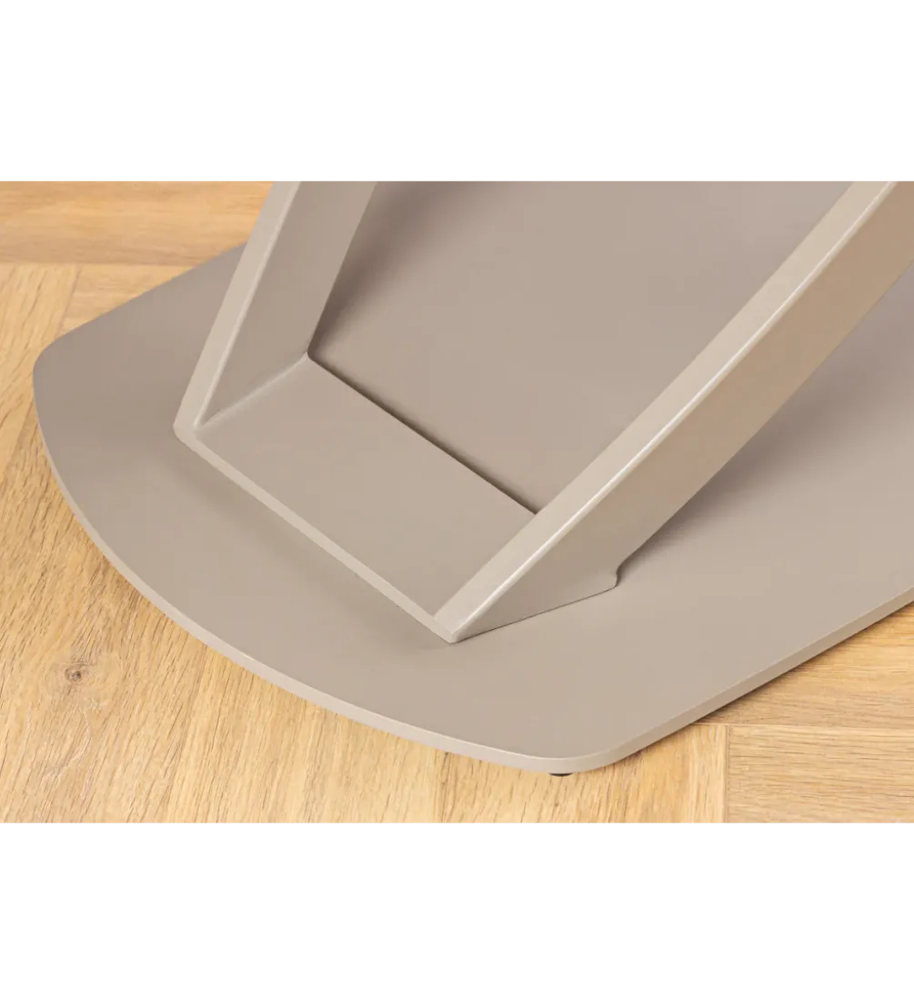 Stół rozkładany INCEPTION 130-190 cm ceramiczny blat z trawertynu beż