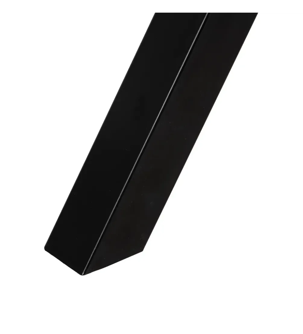 Stół rozkładany JAMEOX 120 cm czarny blat ceramika w optyce marmuru