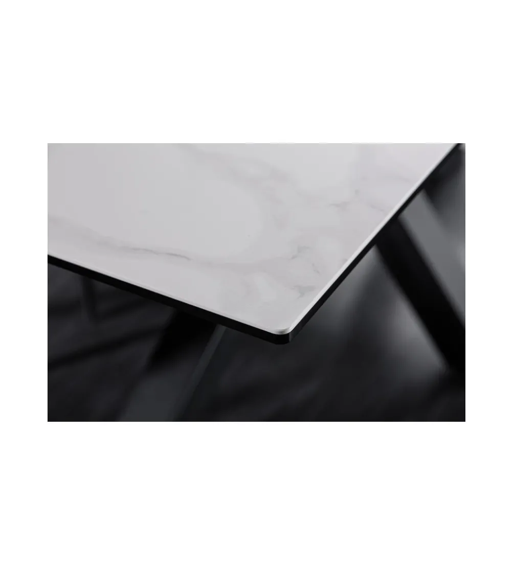 Stół rozkładany JUKON Eternity 180 cm - 225 cm ceramika optyka marmuru