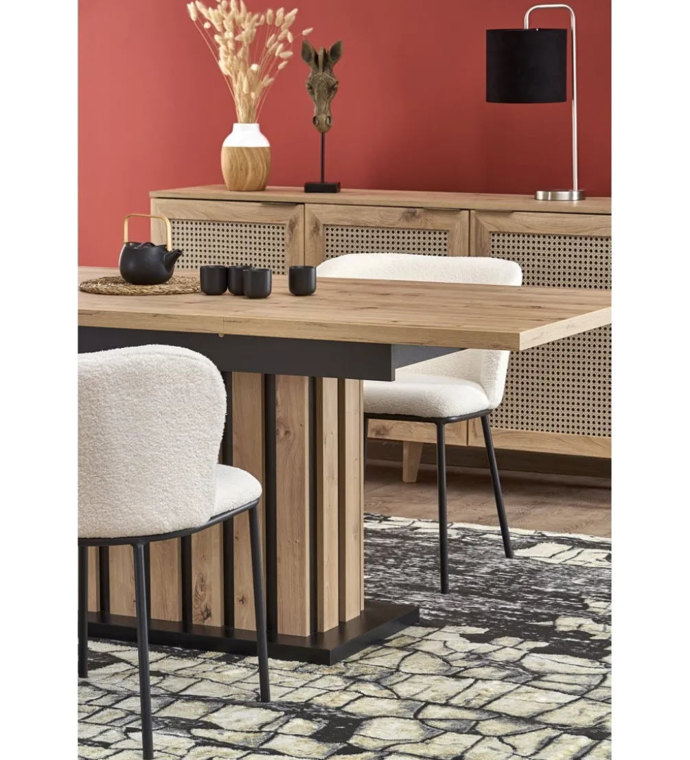Stół rozkładany LAMELLO 130 cm - 180 cm w kolorze dąb artisan