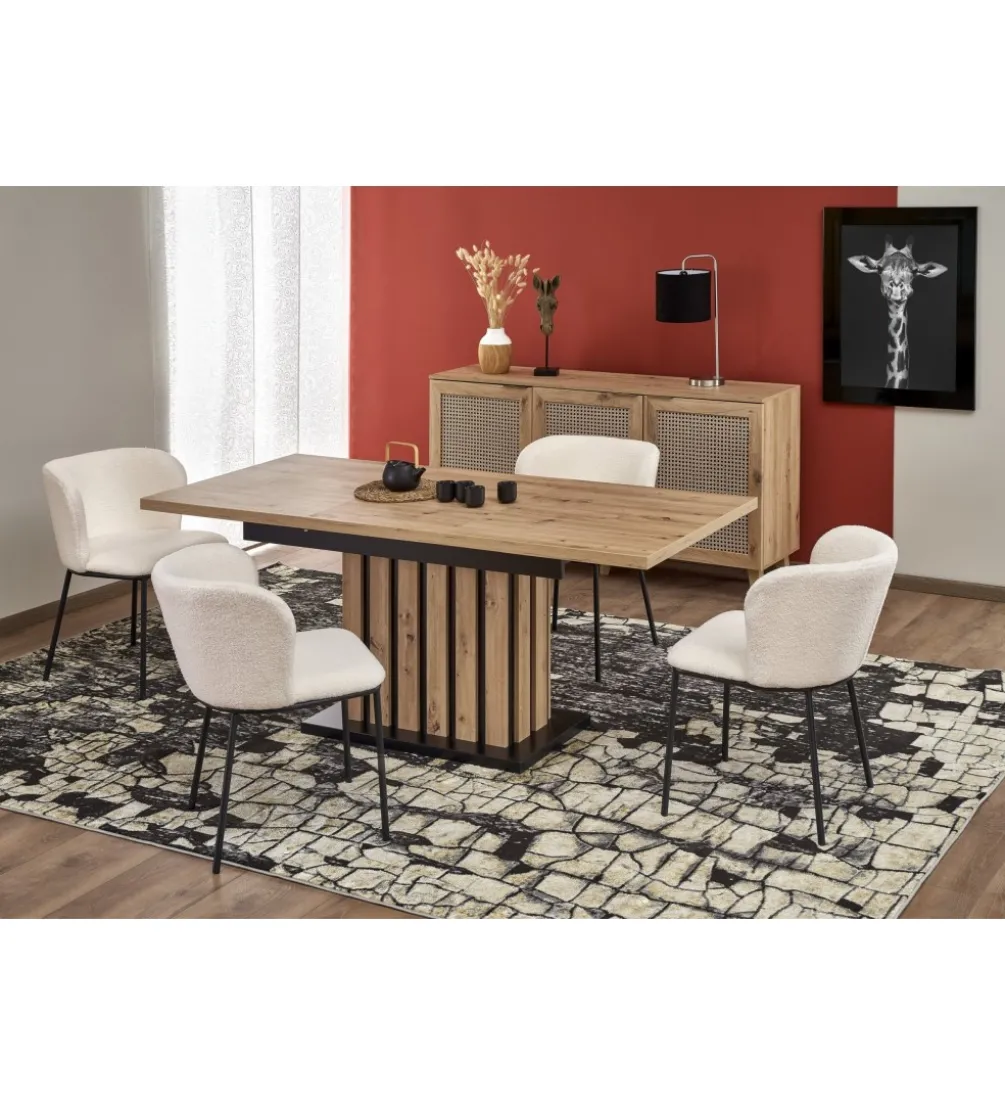 Stół rozkładany LAMELLO 130 cm - 180 cm w kolorze dąb artisan