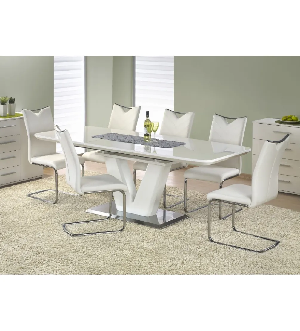 Stół rozkładany MISTRAL 160 cm - 220 cm biały