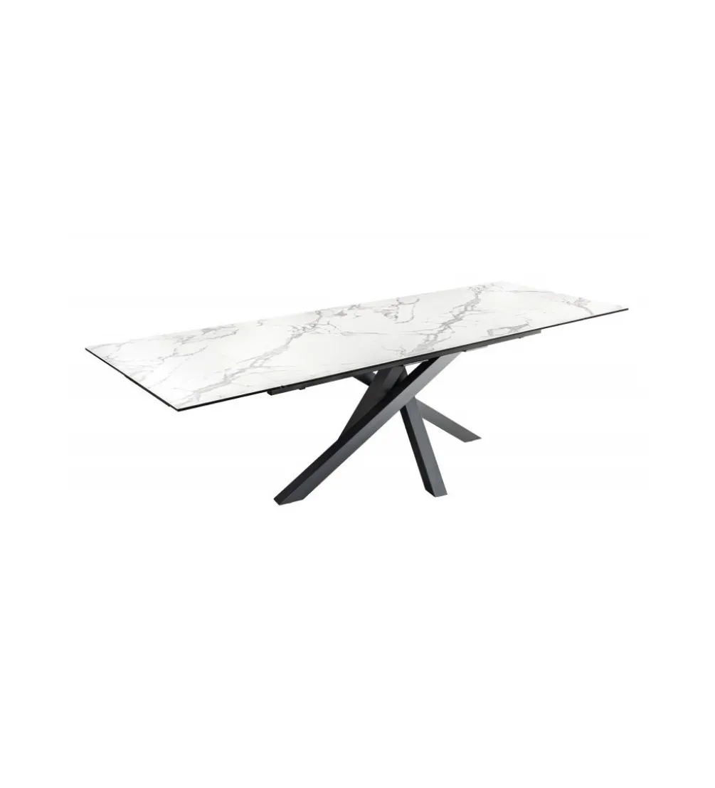 Stół rozkładany MONTREAL Marvelous 180 Cm - 220 Cm - 260 cm Ceramika W Optyce białego Marmuru