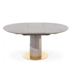 Stół rozkładany MUSCAT 120 cm - 160 cm w optyce szarego marmuru