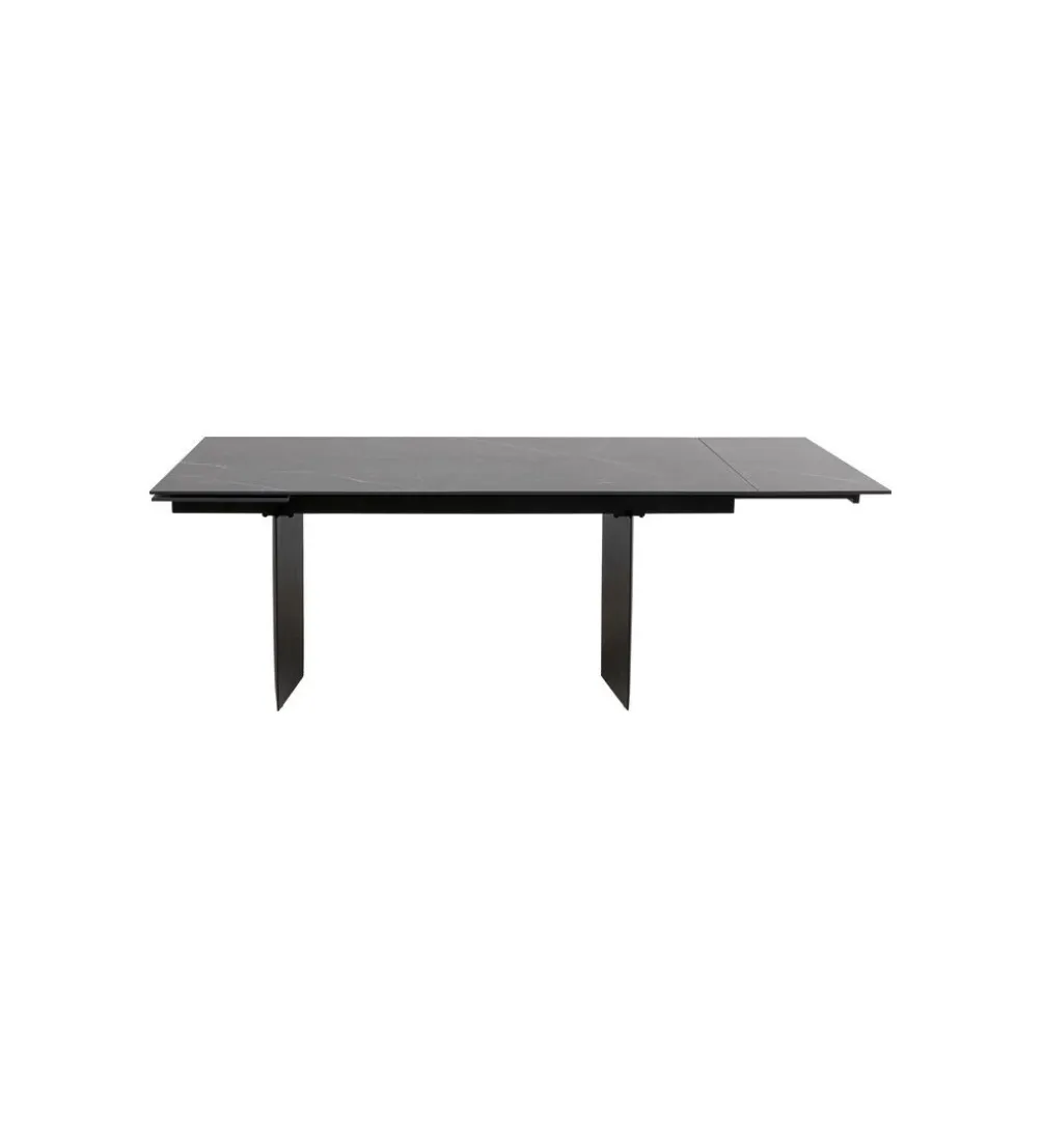 Stół rozkładany NOVEL 180 cm -220 cm - 260 cm ceramika w optyce czarnego marmuru