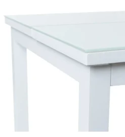 Stół rozkładany ogrodowy AGNES 120 cm biały