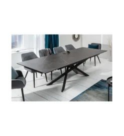 Stół rozkładany ONTARIO Euphoria 180 Cm - 220 Cm - 260 Cm Ceramika W Optyce grafitu