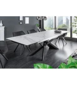Stół rozkładany ONTARIO Euphoria 180 cm - 220 cm -  260 cm ceramika w optyce marmuru