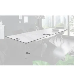 Stół rozkładany ONTARIO Euphoria 180 cm - 220 cm -  260 cm ceramika w optyce marmuru