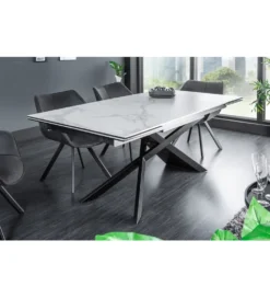 Stół rozkładany ONTARIO Euphoria 180 cm - 220 cm -  260 cm ceramika w optyce marmuru