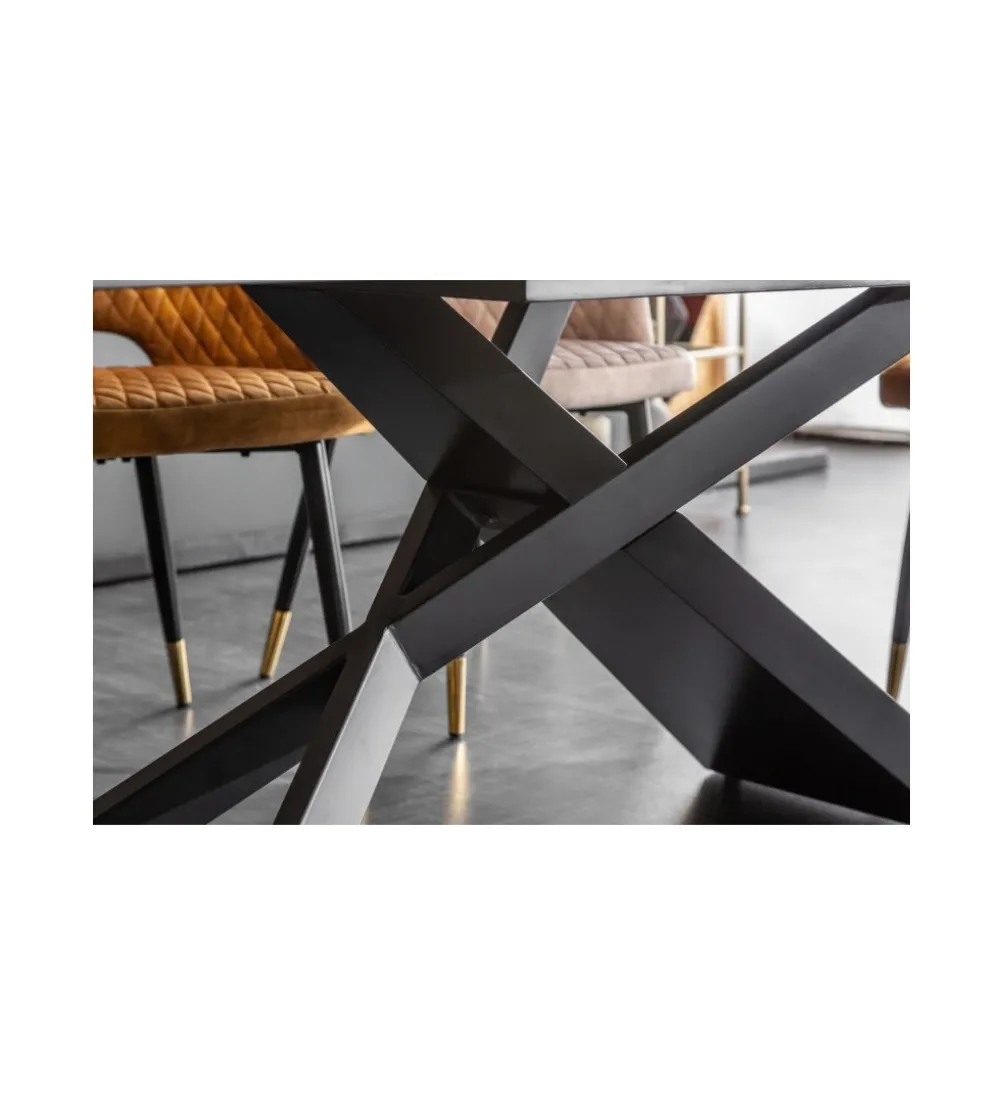 Stół Rozkładany ONTARIO Euphoria180 Cm - 220 Cm - 260 Cm Ceramika W Optyce Marmuru