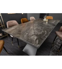 Stół Rozkładany ONTARIO Euphoria180 Cm - 220 Cm - 260 Cm Ceramika W Optyce Marmuru