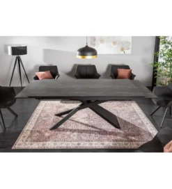 Stół Rozkładany ONTARIO Euphoria 180 Cm - 220 Cm - 260 Cm ceramika antracytowy Lava